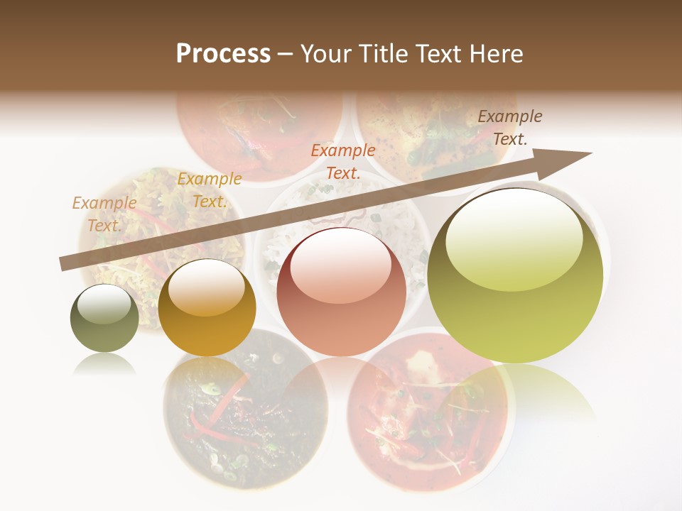 A Group Of Different Bowls Of Food On A White Surface PowerPoint Template