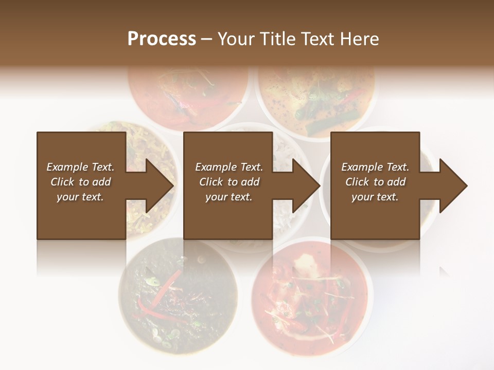 A Group Of Different Bowls Of Food On A White Surface PowerPoint Template