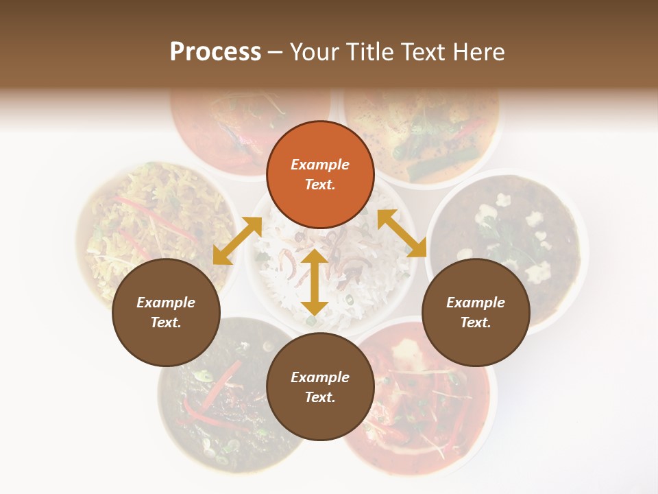 A Group Of Different Bowls Of Food On A White Surface PowerPoint Template