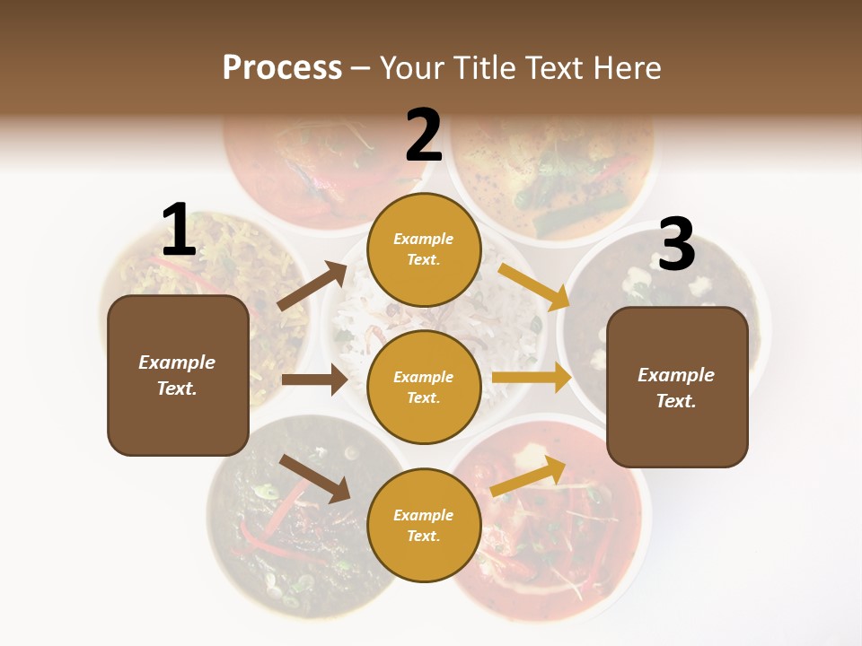 A Group Of Different Bowls Of Food On A White Surface PowerPoint Template