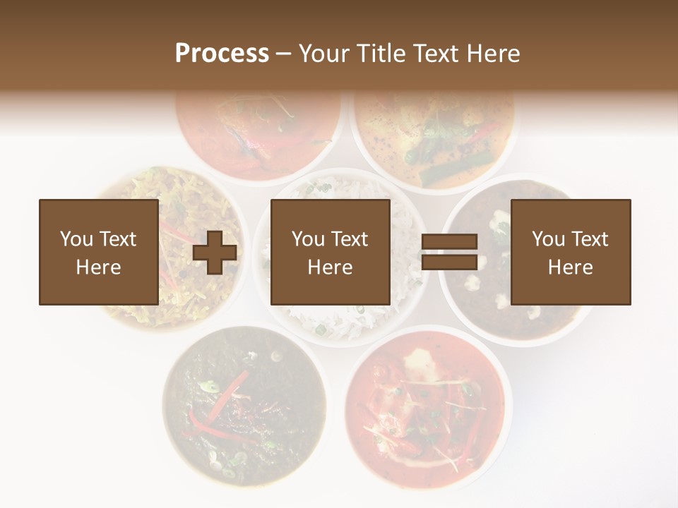 A Group Of Different Bowls Of Food On A White Surface PowerPoint Template
