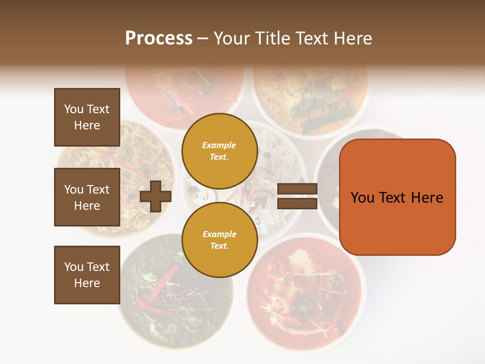 A Group Of Different Bowls Of Food On A White Surface PowerPoint Template