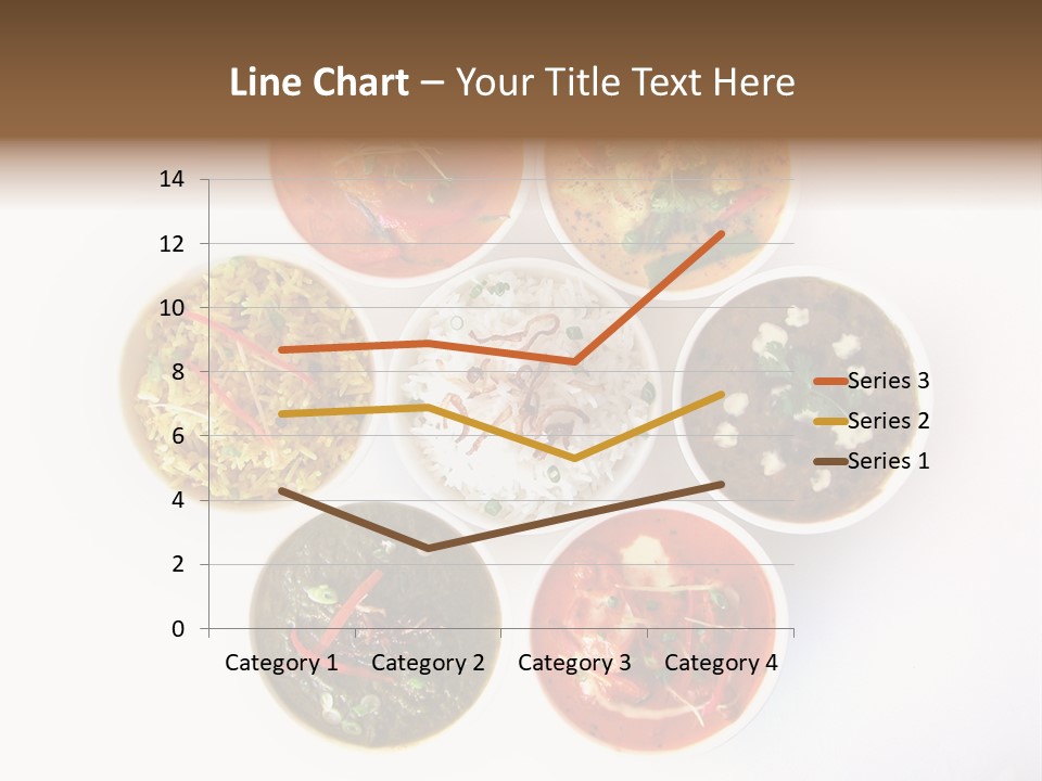 A Group Of Different Bowls Of Food On A White Surface PowerPoint Template