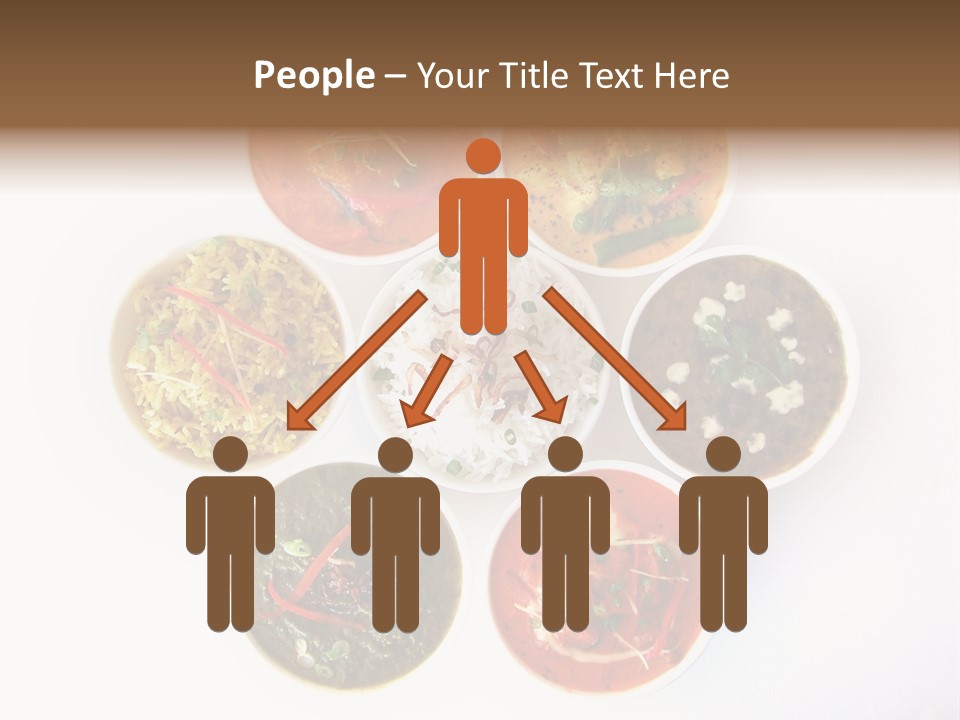 A Group Of Different Bowls Of Food On A White Surface PowerPoint Template