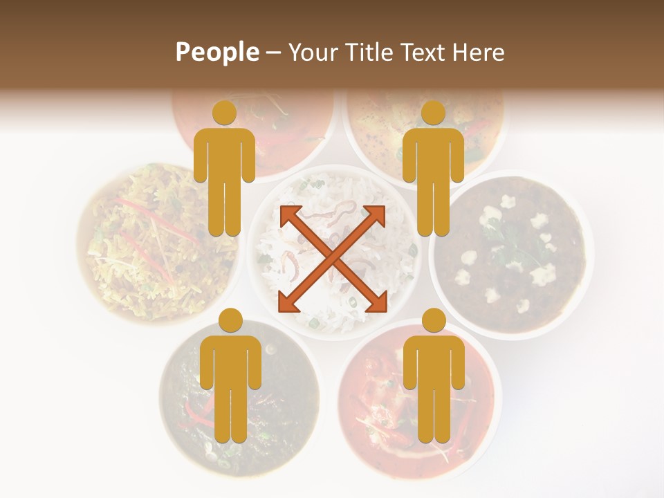A Group Of Different Bowls Of Food On A White Surface PowerPoint Template