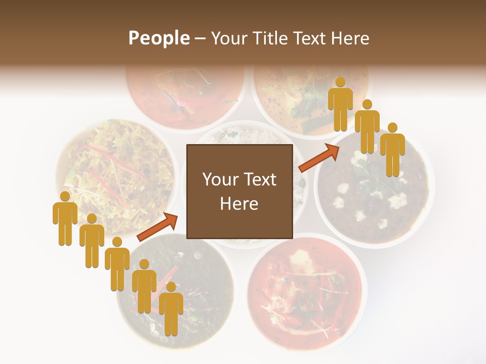 A Group Of Different Bowls Of Food On A White Surface PowerPoint Template
