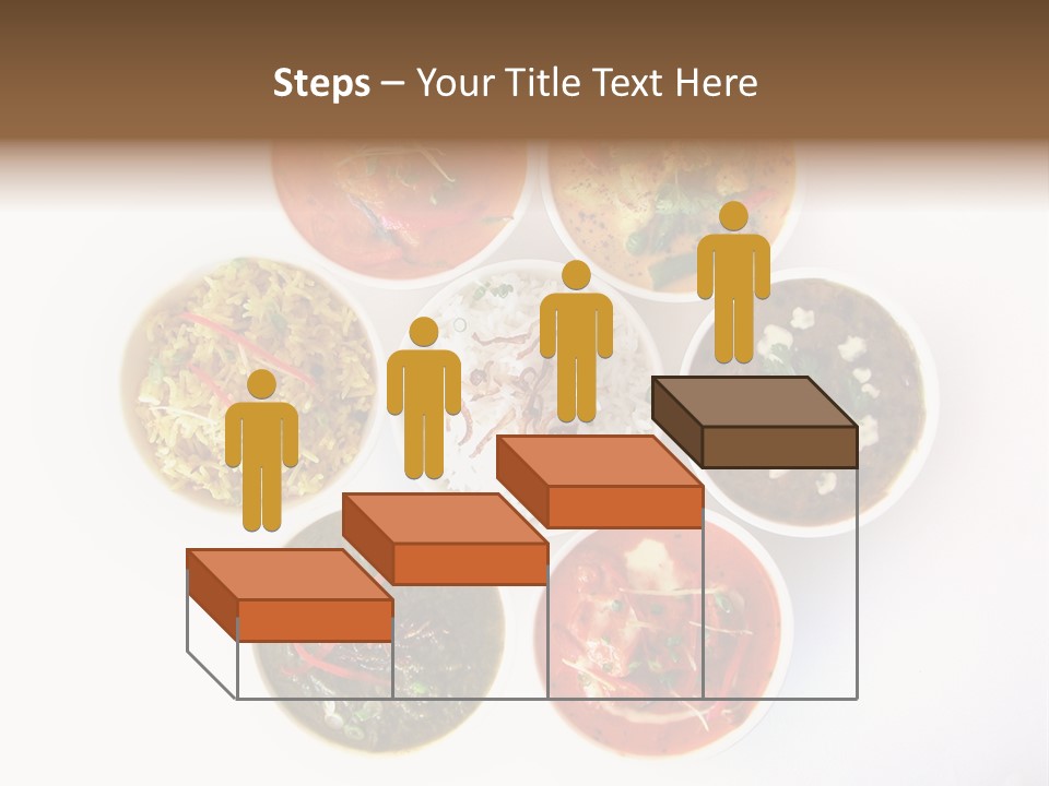 A Group Of Different Bowls Of Food On A White Surface PowerPoint Template