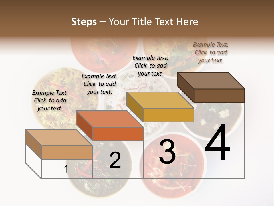 A Group Of Different Bowls Of Food On A White Surface PowerPoint Template