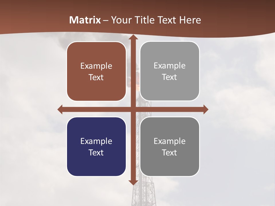 Flare In The Port Of Antwerp(Belgium/Eur Ope) PowerPoint Template