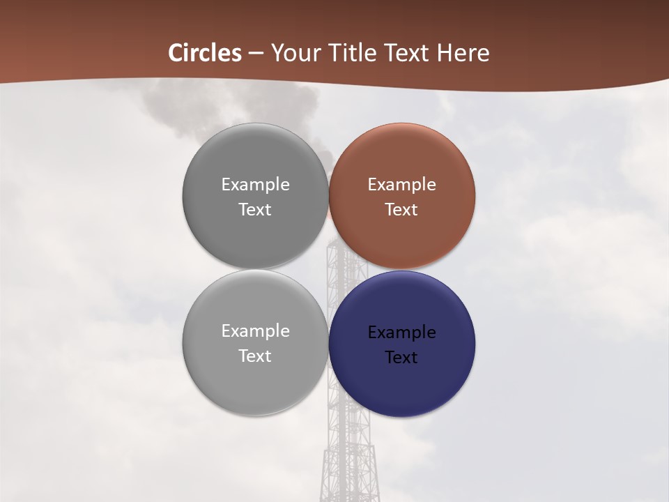 Flare In The Port Of Antwerp(Belgium/Eur Ope) PowerPoint Template