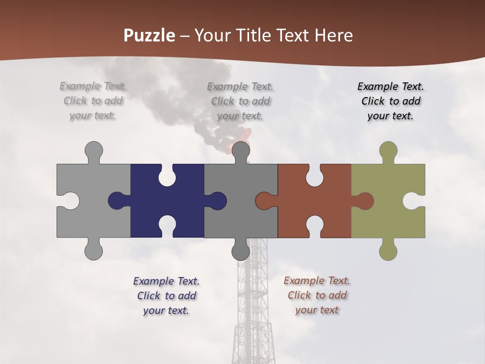 Flare In The Port Of Antwerp(Belgium/Eur Ope) PowerPoint Template