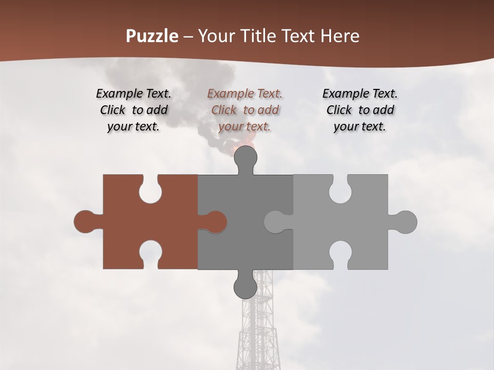 Flare In The Port Of Antwerp(Belgium/Eur Ope) PowerPoint Template