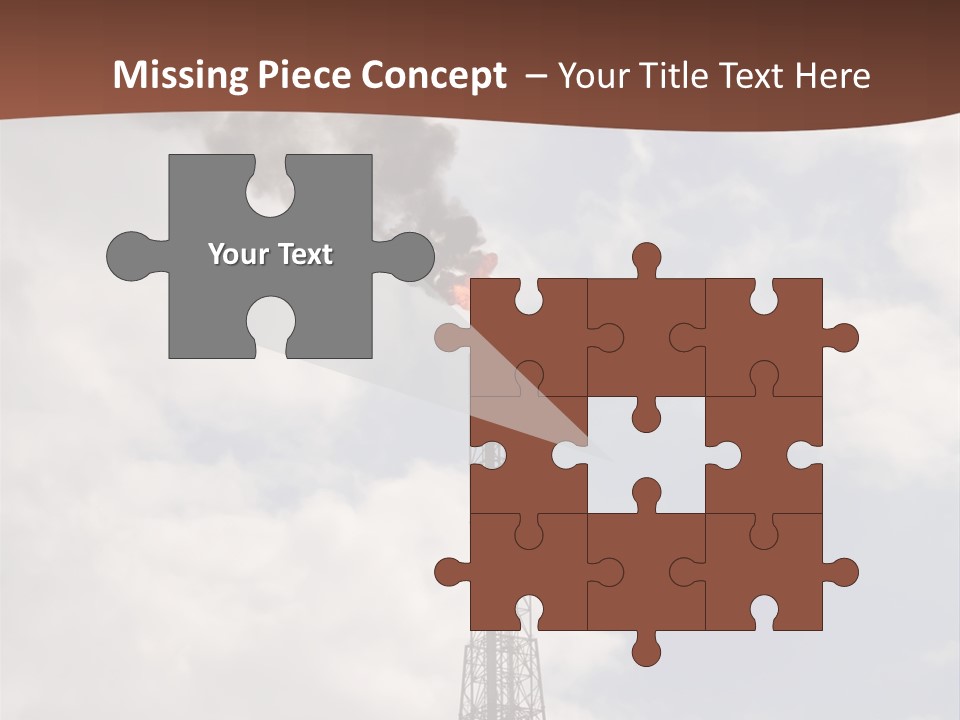 Flare In The Port Of Antwerp(Belgium/Eur Ope) PowerPoint Template