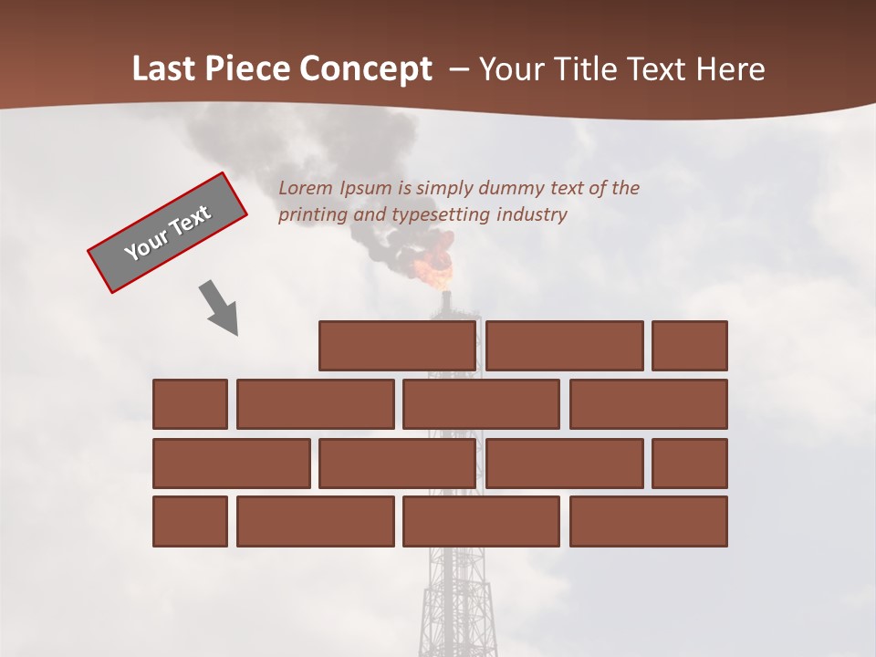 Flare In The Port Of Antwerp(Belgium/Eur Ope) PowerPoint Template