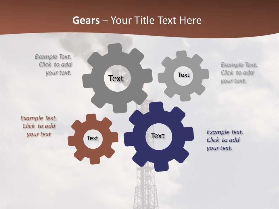 Flare In The Port Of Antwerp(Belgium/Eur Ope) PowerPoint Template