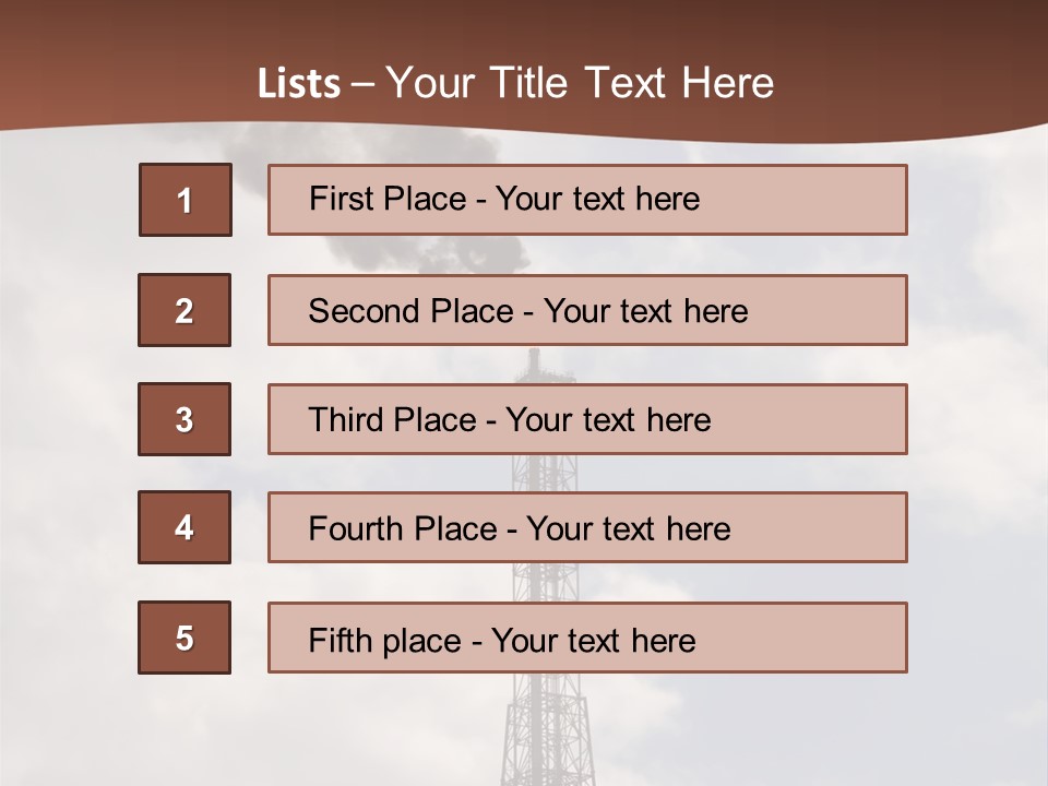 Flare In The Port Of Antwerp(Belgium/Eur Ope) PowerPoint Template