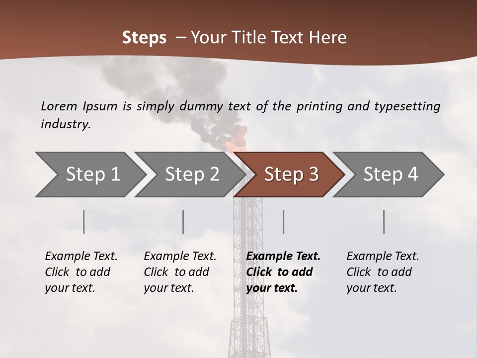 Flare In The Port Of Antwerp(Belgium/Eur Ope) PowerPoint Template