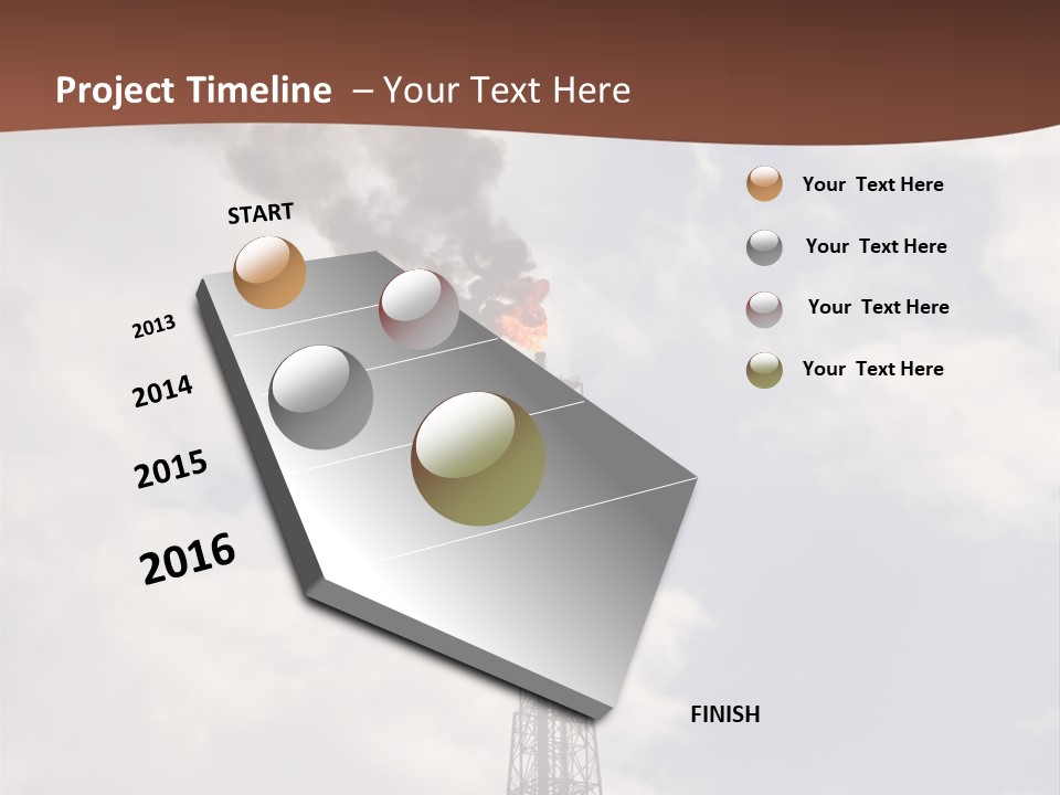 Flare In The Port Of Antwerp(Belgium/Eur Ope) PowerPoint Template