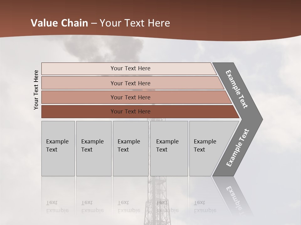 Flare In The Port Of Antwerp(Belgium/Eur Ope) PowerPoint Template