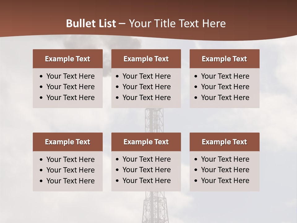 Flare In The Port Of Antwerp(Belgium/Eur Ope) PowerPoint Template