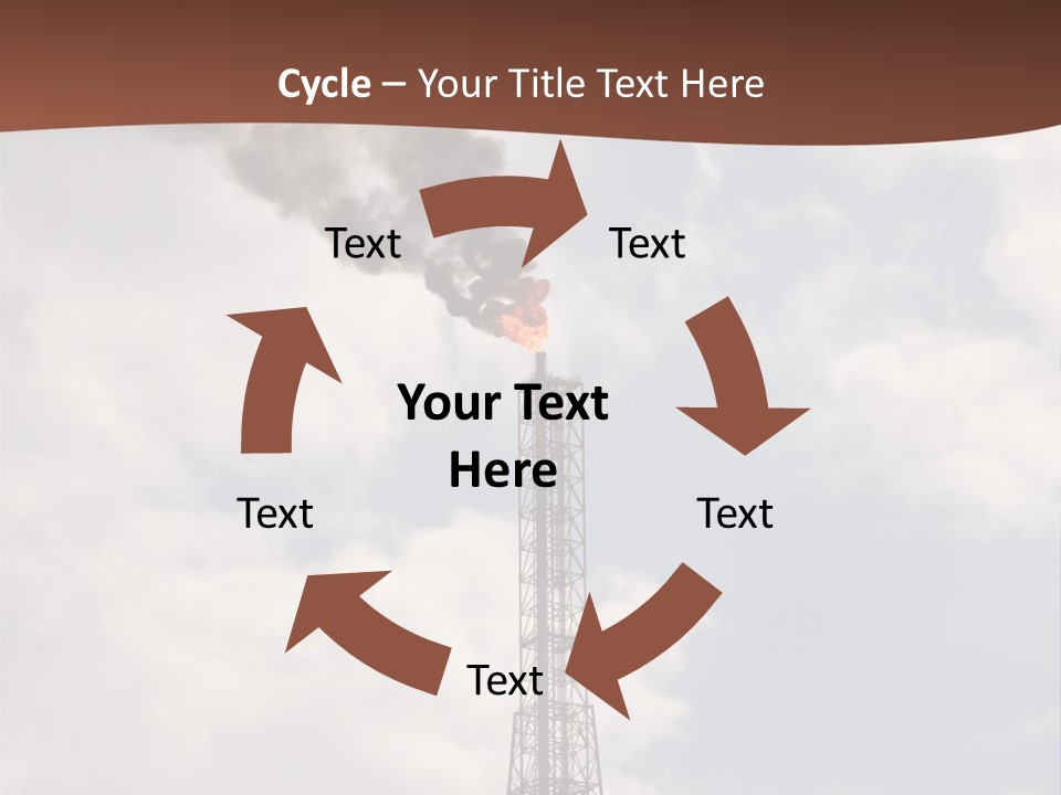 Flare In The Port Of Antwerp(Belgium/Eur Ope) PowerPoint Template