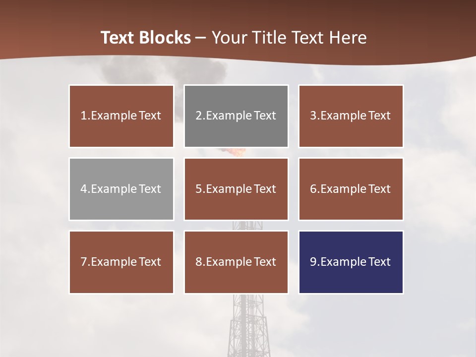 Flare In The Port Of Antwerp(Belgium/Eur Ope) PowerPoint Template