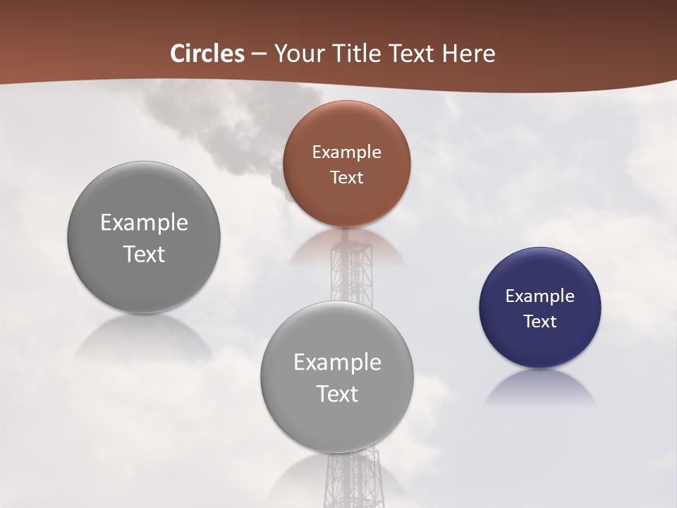 Flare In The Port Of Antwerp(Belgium/Eur Ope) PowerPoint Template