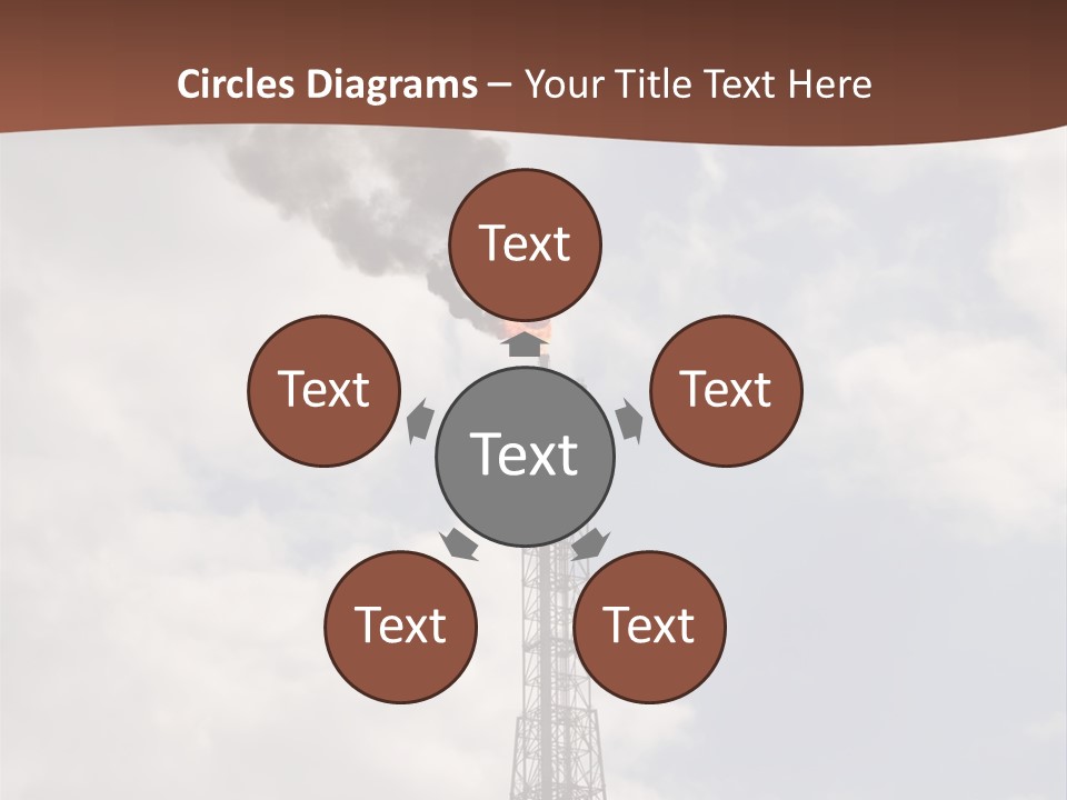 Flare In The Port Of Antwerp(Belgium/Eur Ope) PowerPoint Template