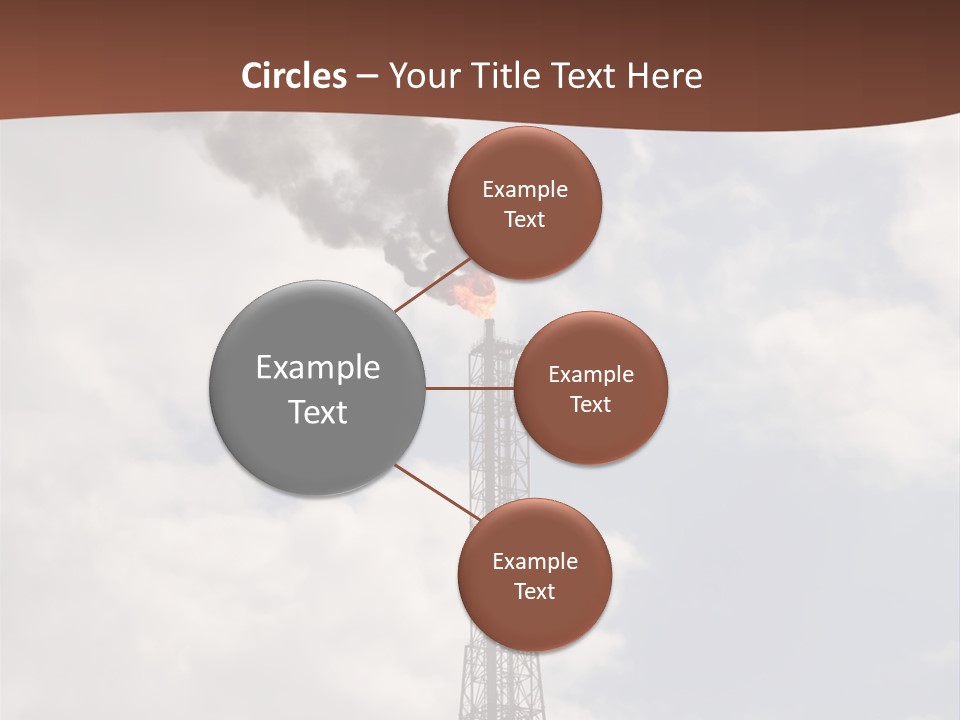 Flare In The Port Of Antwerp(Belgium/Eur Ope) PowerPoint Template