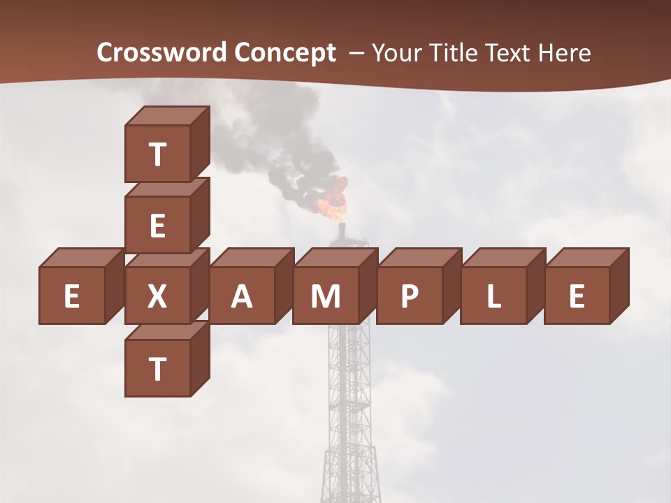 Flare In The Port Of Antwerp(Belgium/Eur Ope) PowerPoint Template