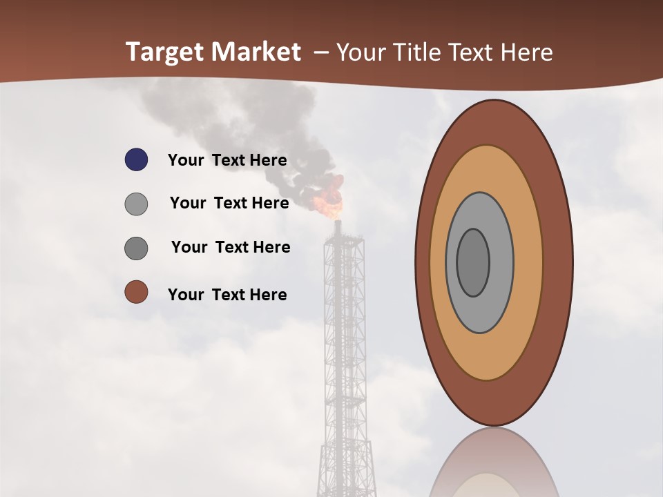 Flare In The Port Of Antwerp(Belgium/Eur Ope) PowerPoint Template