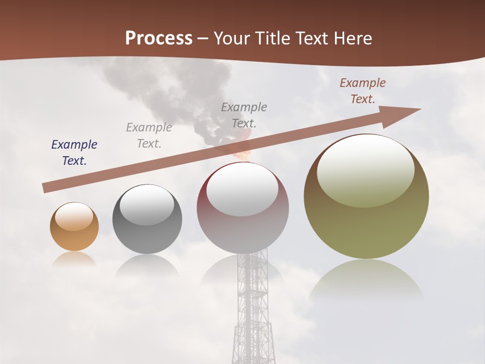 Flare In The Port Of Antwerp(Belgium/Eur Ope) PowerPoint Template