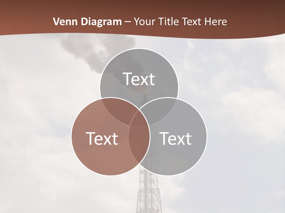 Flare In The Port Of Antwerp(Belgium/Eur Ope) PowerPoint Template