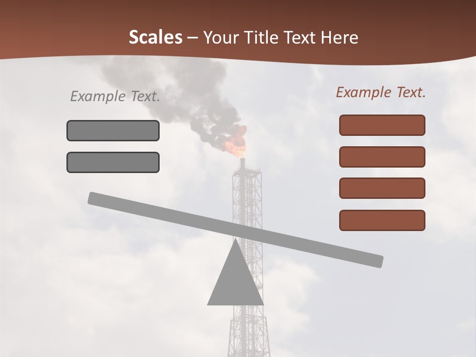 Flare In The Port Of Antwerp(Belgium/Eur Ope) PowerPoint Template