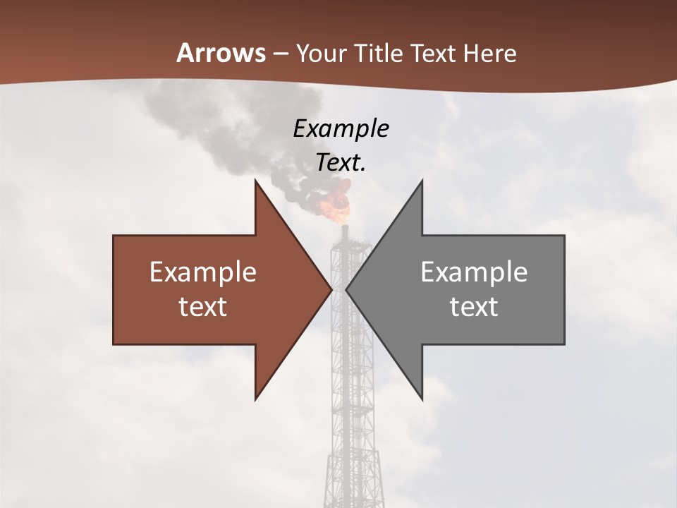 Flare In The Port Of Antwerp(Belgium/Eur Ope) PowerPoint Template