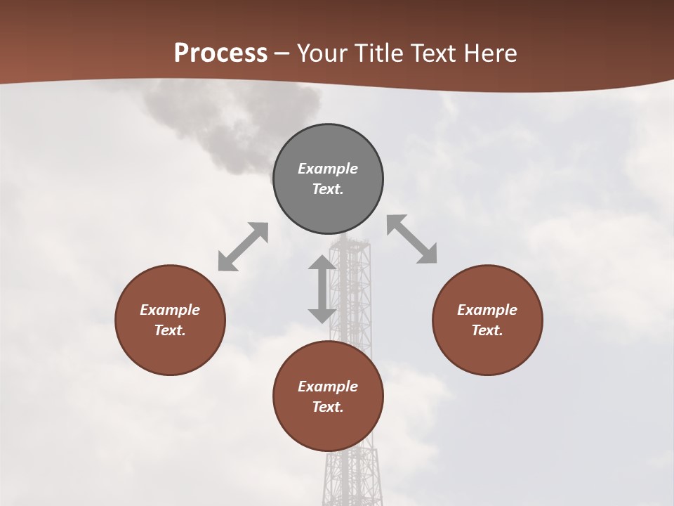 Flare In The Port Of Antwerp(Belgium/Eur Ope) PowerPoint Template