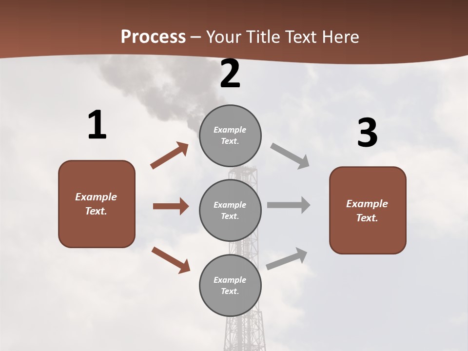 Flare In The Port Of Antwerp(Belgium/Eur Ope) PowerPoint Template