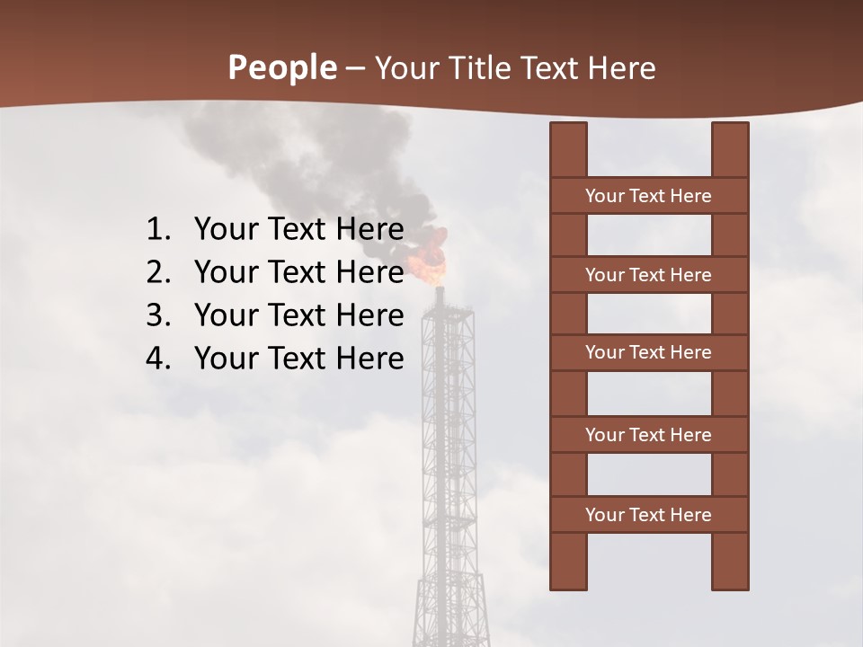 Flare In The Port Of Antwerp(Belgium/Eur Ope) PowerPoint Template