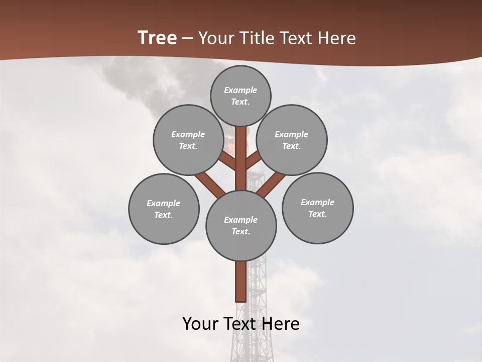 Flare In The Port Of Antwerp(Belgium/Eur Ope) PowerPoint Template