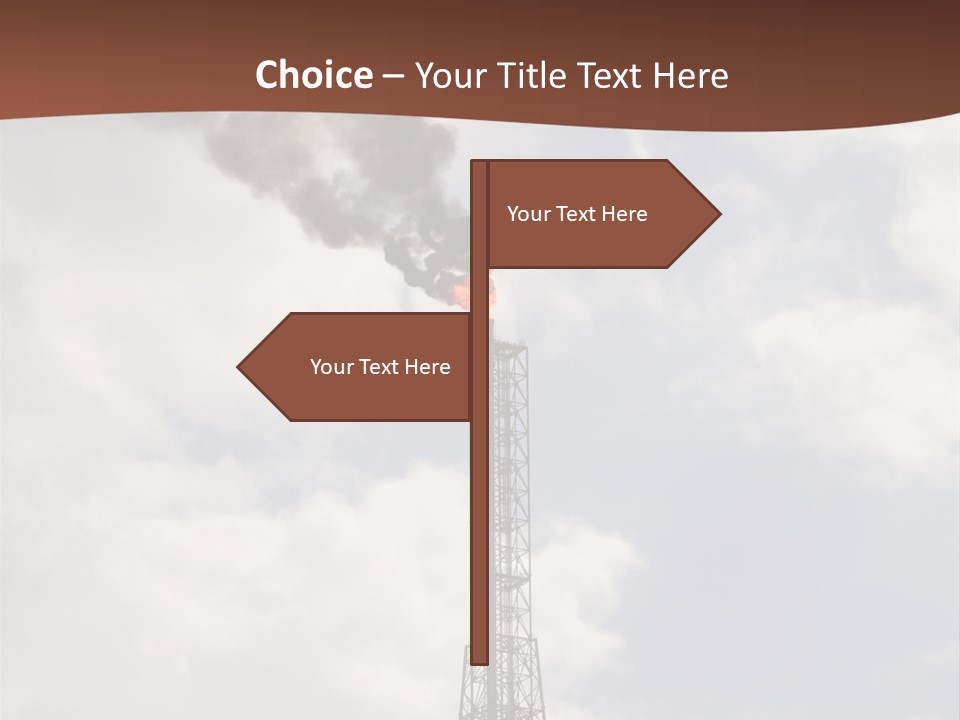 Flare In The Port Of Antwerp(Belgium/Eur Ope) PowerPoint Template