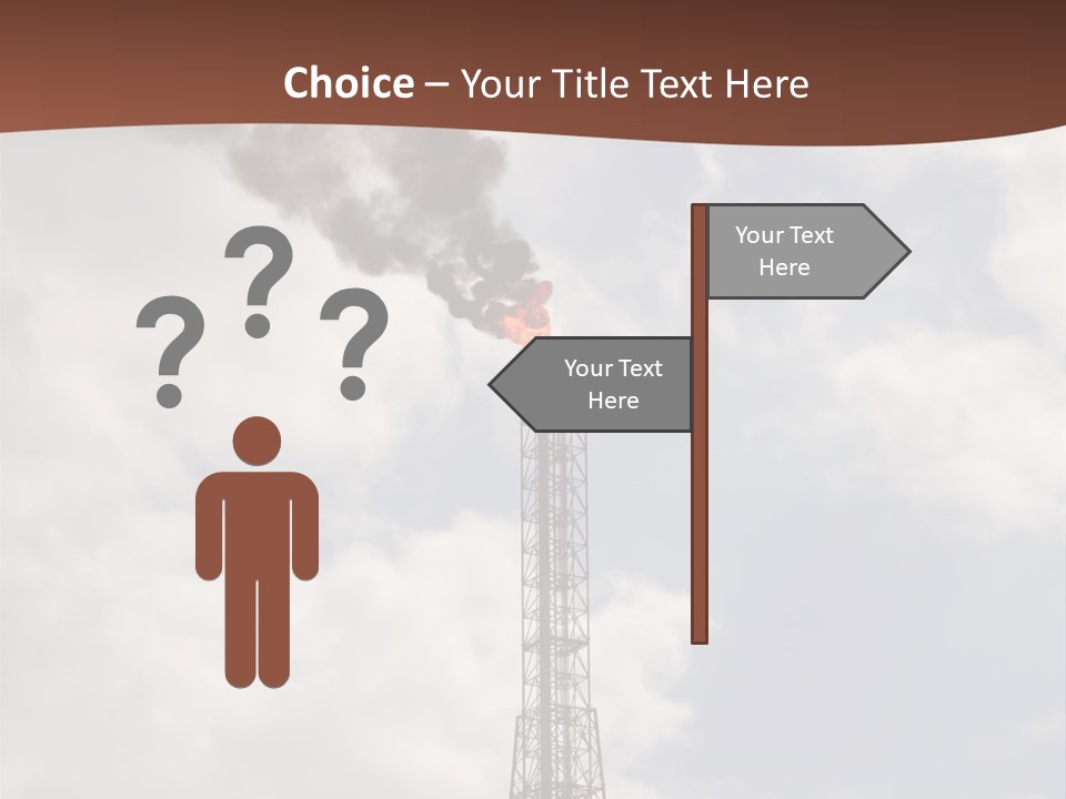 Flare In The Port Of Antwerp(Belgium/Eur Ope) PowerPoint Template