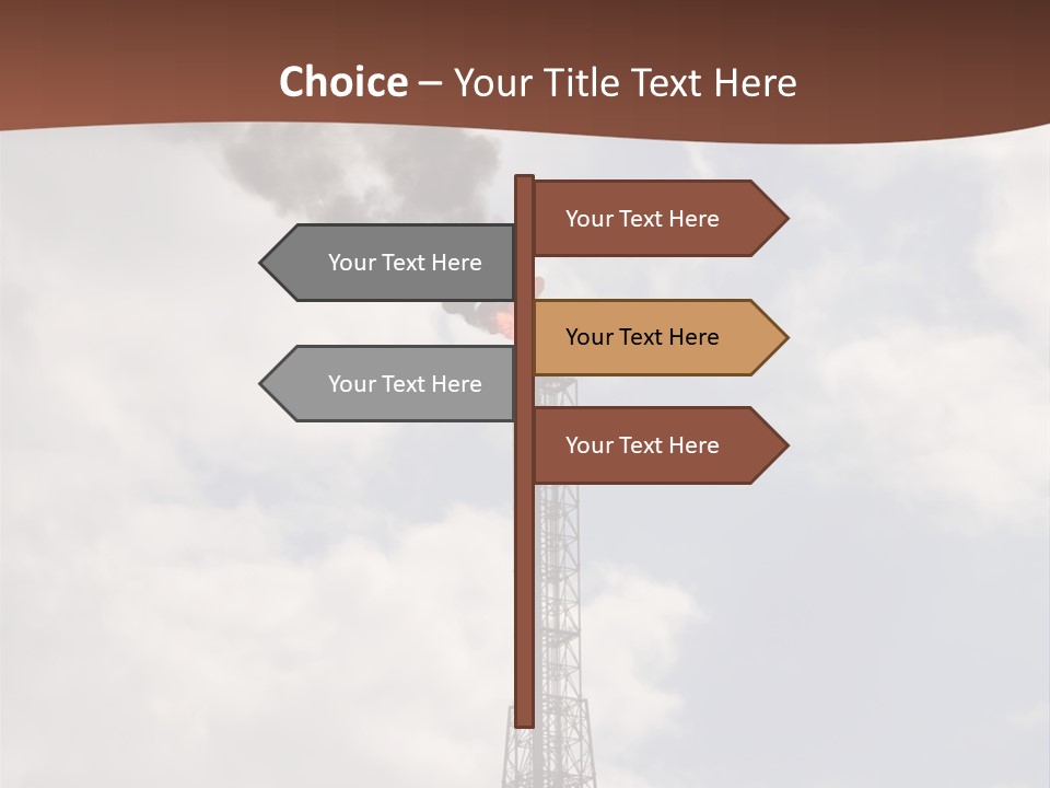Flare In The Port Of Antwerp(Belgium/Eur Ope) PowerPoint Template