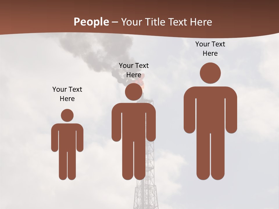 Flare In The Port Of Antwerp(Belgium/Eur Ope) PowerPoint Template