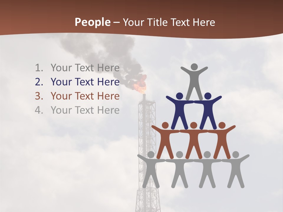 Flare In The Port Of Antwerp(Belgium/Eur Ope) PowerPoint Template