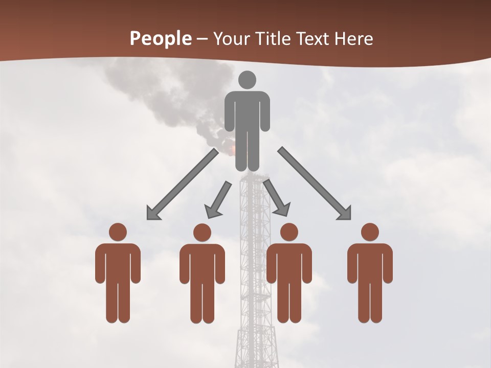 Flare In The Port Of Antwerp(Belgium/Eur Ope) PowerPoint Template