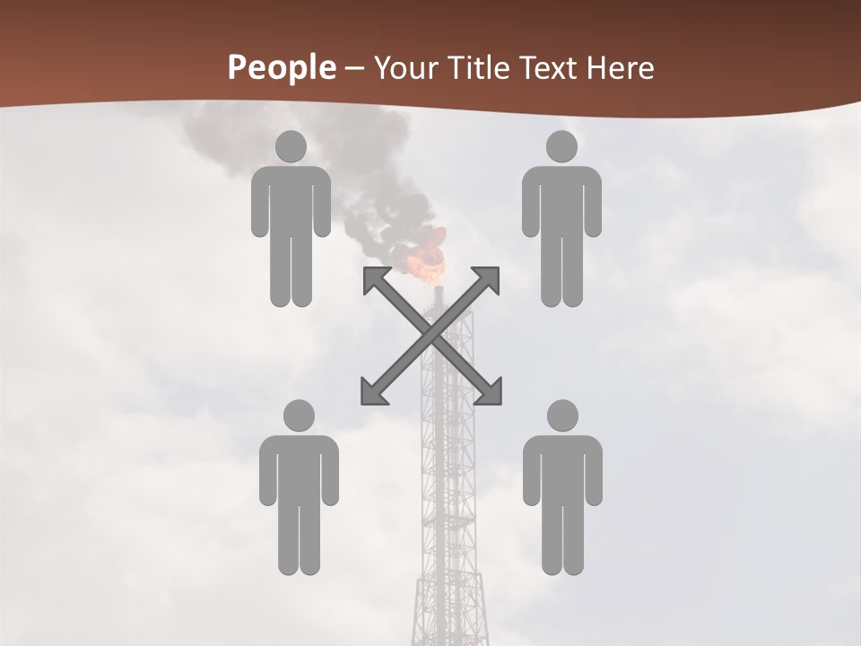 Flare In The Port Of Antwerp(Belgium/Eur Ope) PowerPoint Template