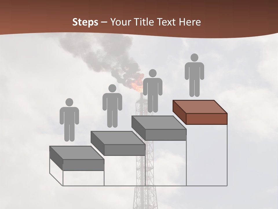 Flare In The Port Of Antwerp(Belgium/Eur Ope) PowerPoint Template