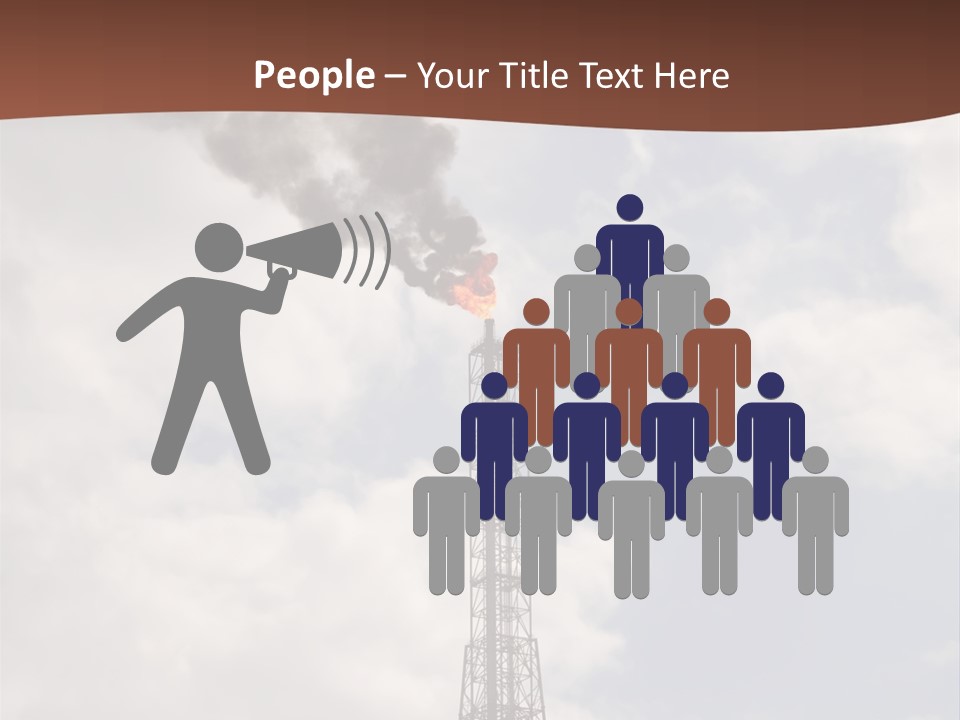 Flare In The Port Of Antwerp(Belgium/Eur Ope) PowerPoint Template