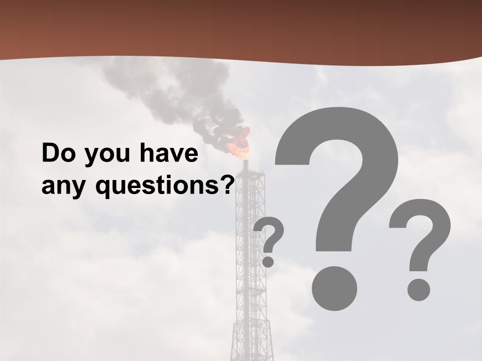 Flare In The Port Of Antwerp(Belgium/Eur Ope) PowerPoint Template