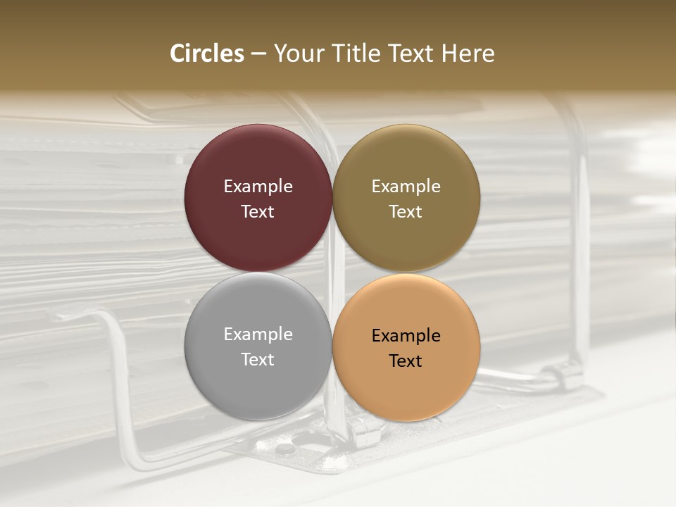 Open Lever Arch File (Close View) PowerPoint Template